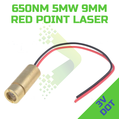650nm 5mW 9mmx20mm Red Dot...