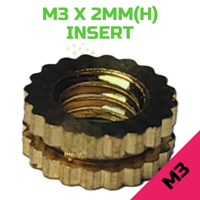 M3 x 2mm Brass Threaded...
