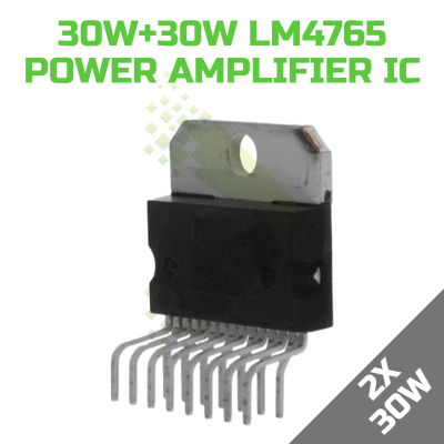 LM4765 Overture™ 30W+30W Audio Power Amplifier IC