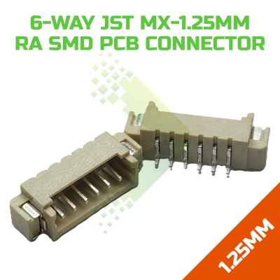 6-Way MX-1.25mm SMD PCB Connector