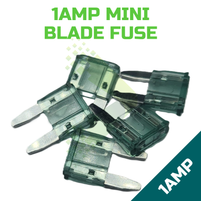 1Amp Automotive Mini Blade Fuse (Pack of 5)
