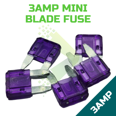 3Amp Automotive Mini Blade Fuse (Pack of 5)