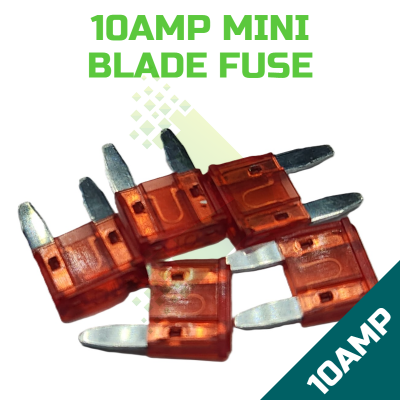 10Amp Automotive Mini Blade Fuse (Pack of 5)