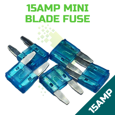 15Amp Automotive Mini Blade Fuse (Pack of 5)