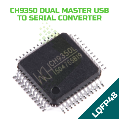 CH9350L Dual USB Master to MCU Serial interface.