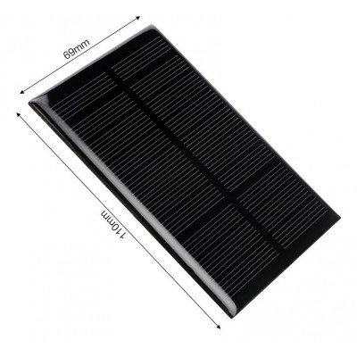 5V 1.25W 250mA Portable Mono-crystalline Silicon Solar Panel